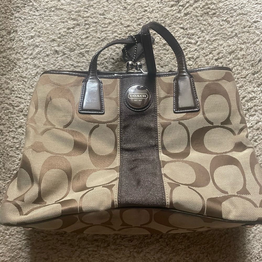 Coach Brown and Tan Women's Bag